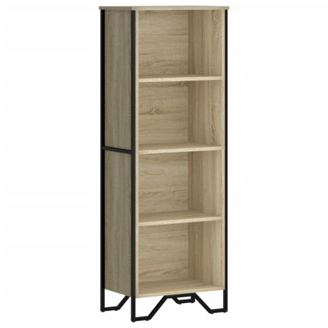 vidaXL Boekenkast 50x31x137,5 cm bewerkt hout sonoma eikenkleurig afbeelding2 - 1