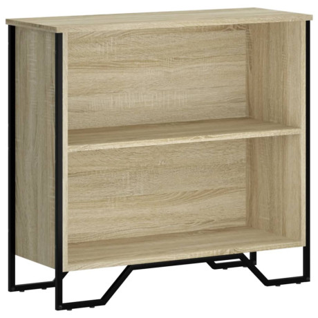 vidaXL Boekenkast 80x31x74,5 cm bewerkt hout sonoma eikenkleurig afbeelding2 - 1