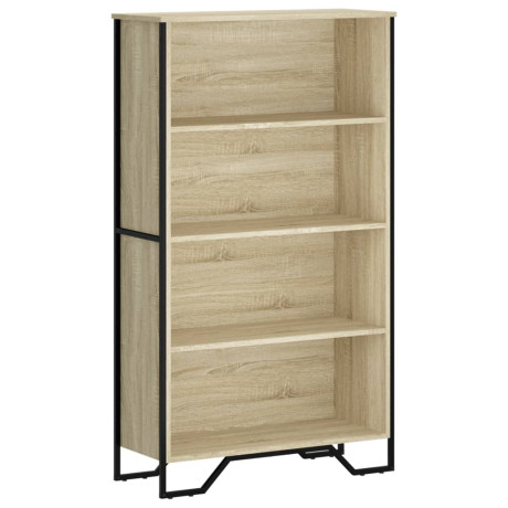 vidaXL Boekenkast 80x31x137,5 cm bewerkt hout sonoma eikenkleurig afbeelding2 - 1