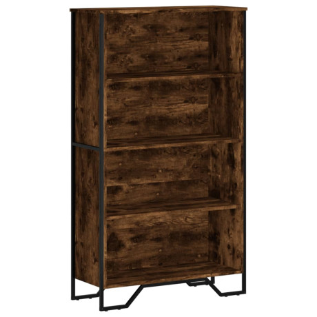 vidaXL Boekenkast 80x31x137,5 cm bewerkt hout gerookt eikenkleurig afbeelding2 - 1