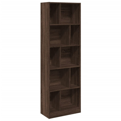 vidaXL Boekenkast 57x28,5x174 cm bewerkt hout bruin eikenkleurig afbeelding2 - 1