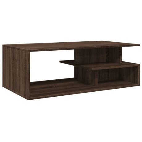 vidaXL Salontafel 102x55x35 cm bewerkt hout bruin eikenkleur afbeelding2 - 1