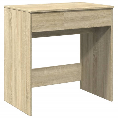 vidaXL Kaptafel met spiegel 73x46,5x120 cm sonoma eikenkleurig afbeelding2 - 1