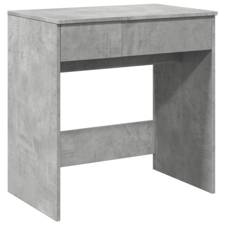 vidaXL Kaptafel met spiegel 73x46,5x120 cm betongrijs afbeelding2 - 1