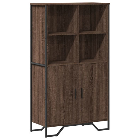 vidaXL Hoge kast 79,5x35,5x137,5 cm bewerkt hout bruin eikenkleur afbeelding2 - 1