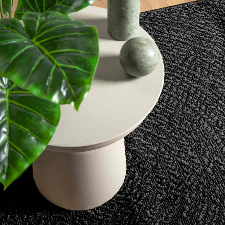 vidaXL Vloerkleed ZIZUR binnen en buiten 80x200 cm jute look antraciet afbeelding2 - 1