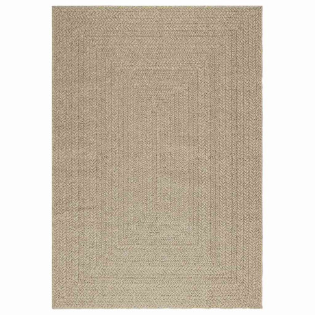 vidaXL Vloerkleed ZIZUR beige binnen en buiten 140x200 cm jute look afbeelding2 - 1