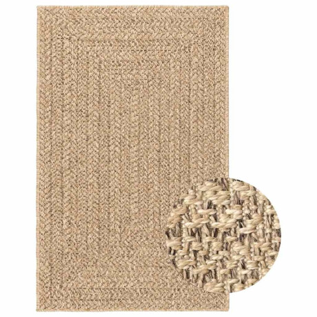 vidaXL Vloerkleed ZIZUR beige binnen en buiten 160x230 cm jute look afbeelding2 - 1