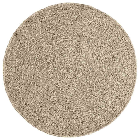 vidaXL Vloerkleed ZIZUR beige binnen en buiten Ø 90 cm jute look afbeelding2 - 1