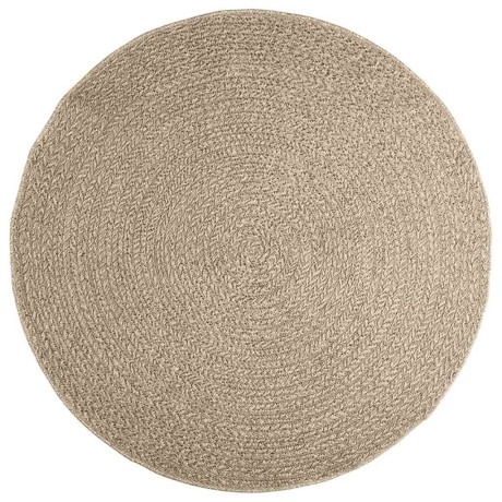 vidaXL Vloerkleed ZIZUR beige binnen en buiten Ø 160 cm jute look afbeelding2 - 1