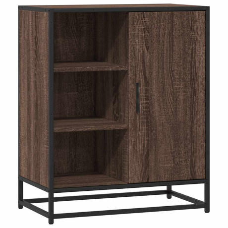 vidaXL Dressoir 62x35x76 cm bewerkt hout bruin eikenkleur afbeelding2 - 1