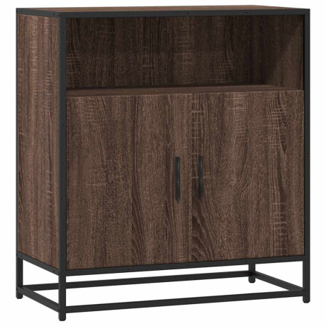 vidaXL Dressoir 68x35x76 cm bewerkt hout bruin eikenkleur afbeelding2 - 1