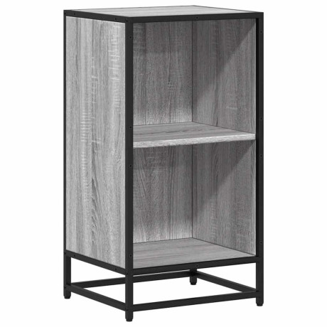 vidaXL Boekenkast 40x35x76 cm bewerkt hout grijs sonoma eikenkleurig afbeelding2 - 1