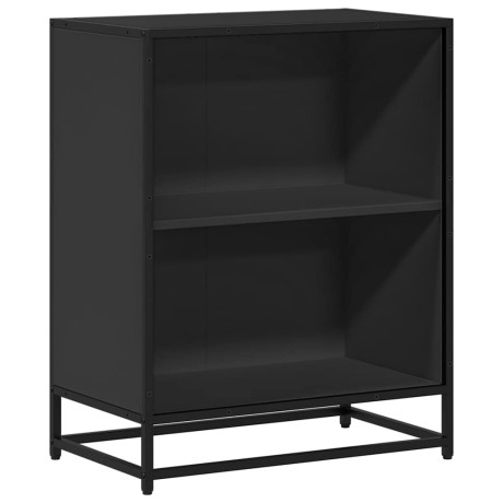 vidaXL Boekenkast 60x35x76 cm bewerkt hout zwart afbeelding2 - 1