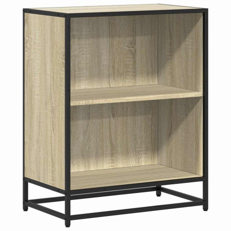 vidaXL Boekenkast 60x35x76 cm bewerkt hout sonoma eikenkleurig afbeelding2 - 1
