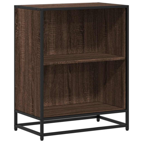 vidaXL Boekenkast 60x35x76 cm bewerkt hout bruin eikenkleur afbeelding2 - 1