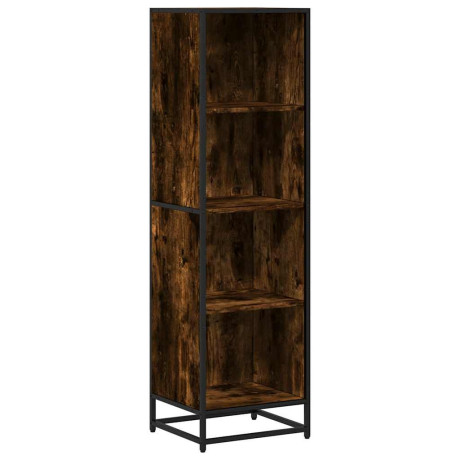 vidaXL Boekenkast 40x35x139 cm bewerkt hout gerookt eikenkleurig afbeelding2 - 1