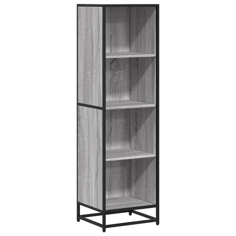 vidaXL Boekenkast 40x35x139 cm bewerkt hout grijs sonoma eikenkleurig afbeelding2 - 1