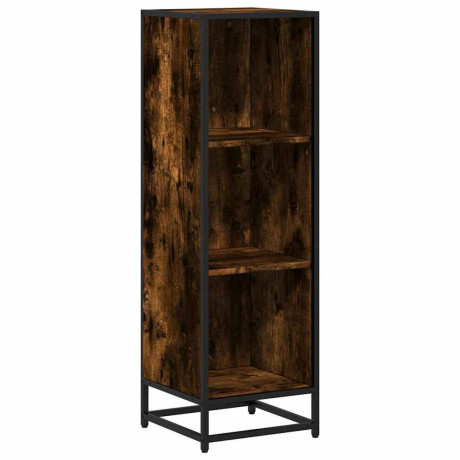 vidaXL Boekenkast 33,5x33x107,5 cm bewerkt hout gerookt eikenkleurig afbeelding2 - 1