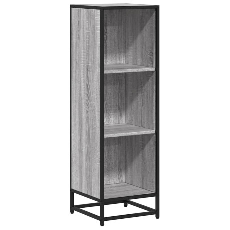 vidaXL Boekenkast 33,5x33x107,5 bewerkt hout grijs sonoma eikenkleur afbeelding2 - 1