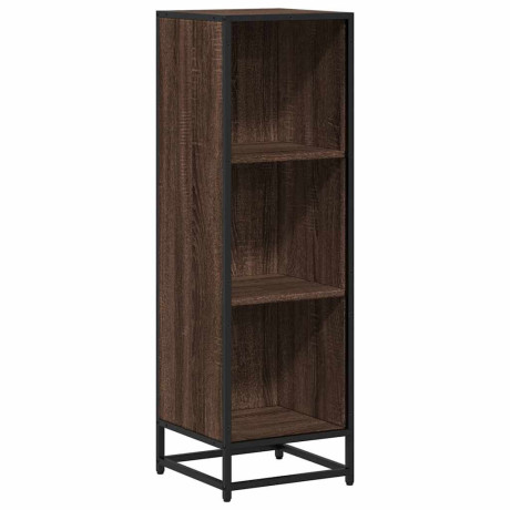 vidaXL Boekenkast 33,5x33x107,5 cm bewerkt hout bruin eikenkleur afbeelding2 - 1