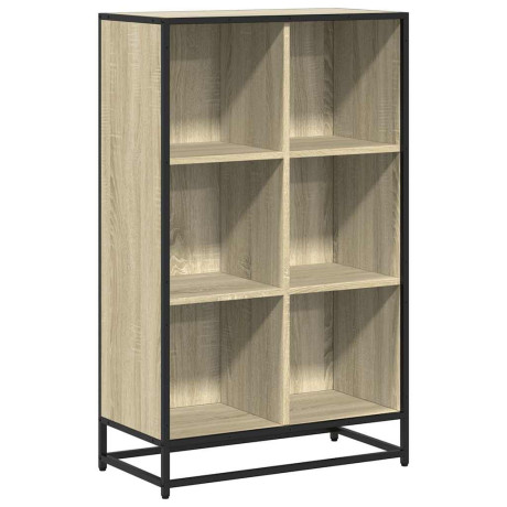 vidaXL Boekenkast 65,5x33x107,5 cm bewerkt hout sonoma eikenkleurig afbeelding2 - 1