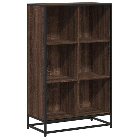 vidaXL Boekenkast 65,5x33x107,5 cm bewerkt hout bruin eikenkleur afbeelding2 - 1