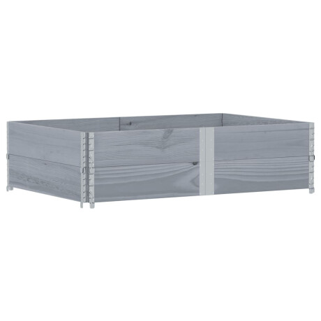 vidaXL Plantenbak 150x100 cm massief grenenhout grijs afbeelding2 - 1