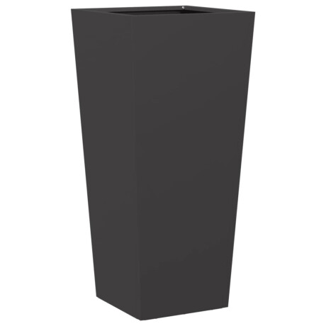 vidaXL Plantenbak 35x35x75 cm staal zwart afbeelding2 - 1