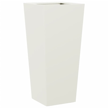 vidaXL Plantenbak 35x35x75 cm staal wit afbeelding2 - 1