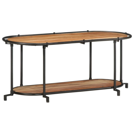 vidaXL Tv-meubel 100x42x40 cm massief acaciahout afbeelding2 - 1