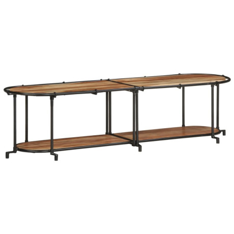 vidaXL Tv-meubel 160x42x40 cm massief acaciahout afbeelding2 - 1