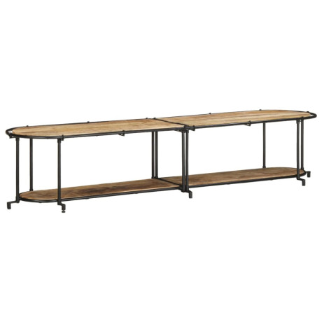 vidaXL Tv-meubel 200x42x40 cm massief ruw mangohout afbeelding2 - 1