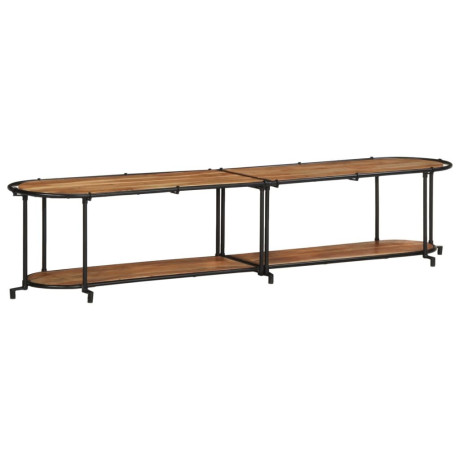 vidaXL Tv-meubel 200x42x40 cm massief acaciahout afbeelding2 - 1