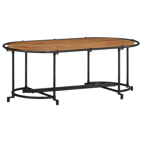vidaXL Salontafel 110x55x40 cm massief acaciahout afbeelding2 - 1