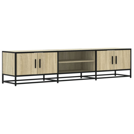 vidaXL Tv-meubel 180x35x41 cm bewerkt hout sonoma eikenkleurig afbeelding2 - 1