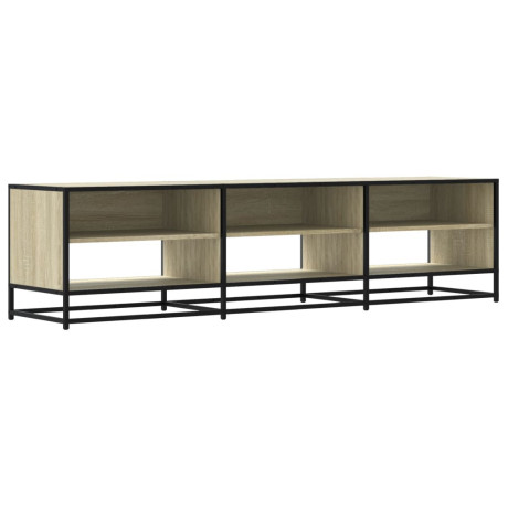 vidaXL Tv-meubel 18x40x46 cm bewerkt hout sonoma eikenkleurig afbeelding2 - 1
