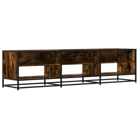 vidaXL Tv-meubel 180x40x46 cm bewerkt hout gerookt eikenkleurig afbeelding2 - 1
