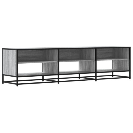 vidaXL Tv-meubel 180x40x46 cm bewerkt hout grijs sonoma eikenkleurig afbeelding2 - 1