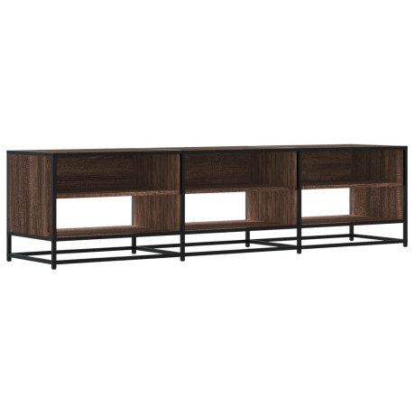 vidaXL Tv-meubel 180x40x46 cm bewerkt hout bruin eikenkleurig afbeelding2 - 1
