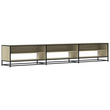 vidaXL Tv-meubel 270x40x46 cm bewerkt hout sonoma eikenkleurig afbeelding2 - 1