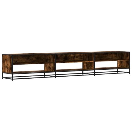vidaXL Tv-meubel 270x40x46 cm bewerkt hout gerookt eikenkleurig afbeelding2 - 1