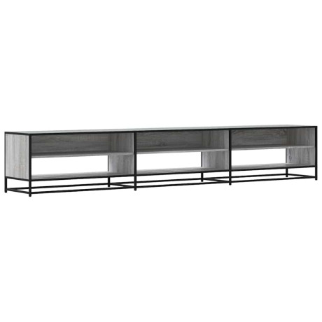 vidaXL Tv-meubel 270x40x46 cm bewerkt hout grijs sonoma eikenkleurig afbeelding2 - 1