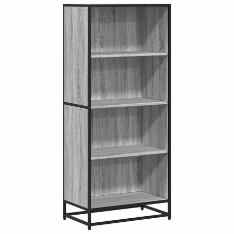 vidaXL Boekenkast 60x35x139 cm bewerkt hout grijs sonoma eikenkleurig afbeelding2 - 1