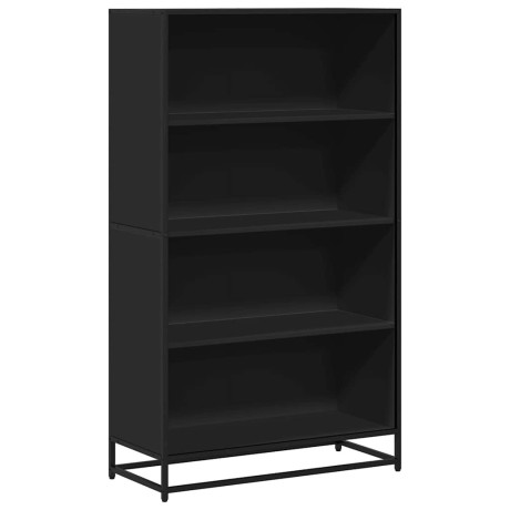 vidaXL Boekenkast 80,5x35x139 cm bewerkt hout zwart afbeelding2 - 1