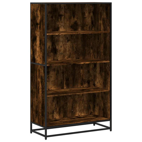 vidaXL Boekenkast 80,5x35x139 cm bewerkt hout gerookt eikenkleurig afbeelding2 - 1