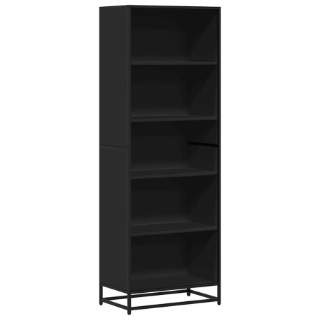 vidaXL Boekenkast 60x35x170,5 cm bewerkt hout zwart afbeelding2 - 1