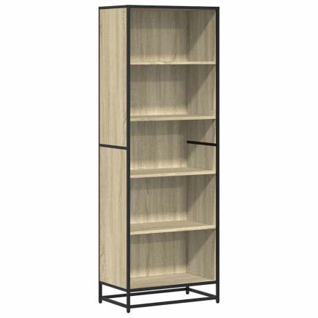 vidaXL Boekenkast 60x35x170,5 cm bewerkt hout sonoma eikenkleurig afbeelding2 - 1