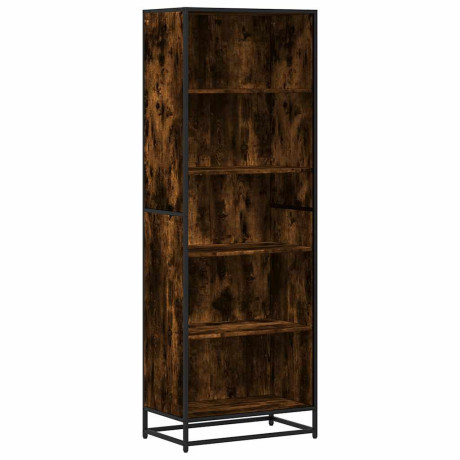 vidaXL Boekenkast 60x35x170,5 cm bewerkt hout gerookt eikenkleurig afbeelding2 - 1