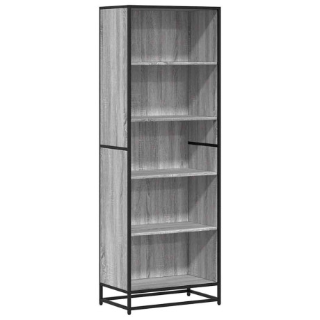 vidaXL Boekenkast 60x35x170,5 cm bewerkt hout grijs sonoma eikenkleur afbeelding2 - 1